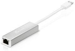 J5CREATE adapter, Ethernet, srebrno bijela (JUE130)