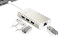 J5CREATE adapter, Ethernet, USB-C, Champagne boja(JCH471)