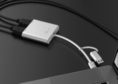 J5CREATE adapter, USB 3.0, HDMI, srebrna (JUA365)