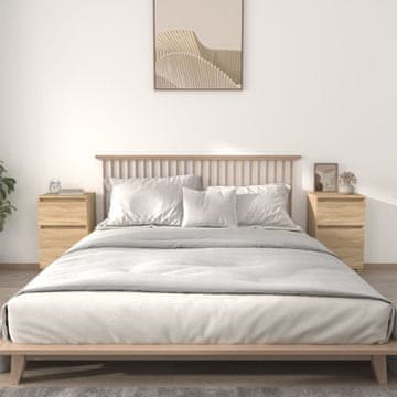 Vidaxl Noćni ormarići, set od 2, hrast Sonoma, 40x35x70 cm