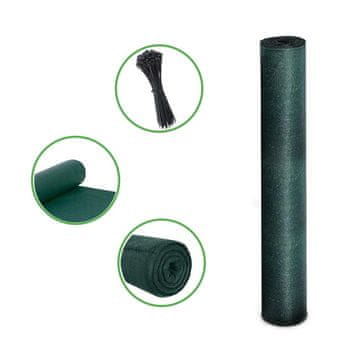 Bass Polska Zelena maskirna mreža 50 m za ogradu od 1,5 m