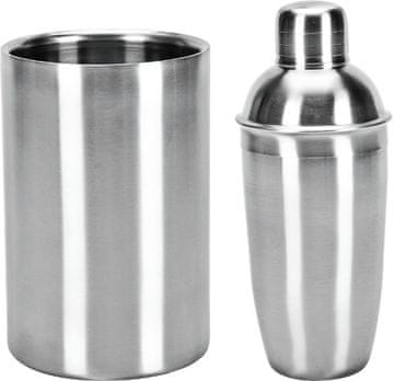 EXCELLENT Set za barmena KO-A12441330 šejker od nehrđajućeg čelika + hladnjak za boce