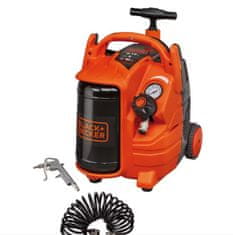 Black+Decker BD 195-5-MY-T prijenosni bezuljni kompresor, 5 l