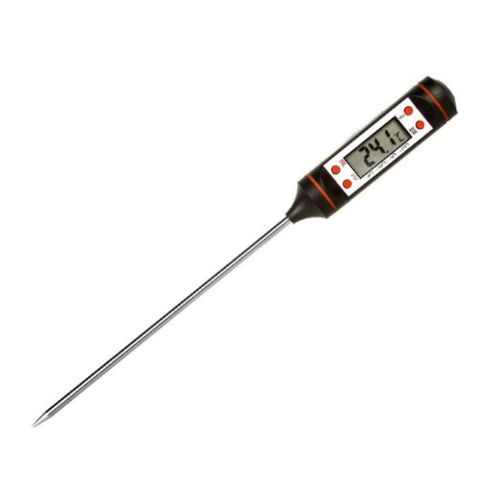 GreenBlue digitalni termometar za hranu, LCD, crna