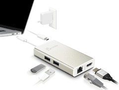 J5CREATE adapter, USB-C, HDMI, 4K, boja šampanjca (JCA374)