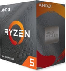 AMD Ryzen 5 4500 procesor, 6 jezgri, 12 niti, 3,6 GHz, 4,1 GHz Boost, Wraith Stealth (100-100000644BOX)