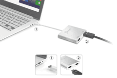 J5CREATE Multi-Monitor adapter, Dual HDMI, srebrni (JCA365)
