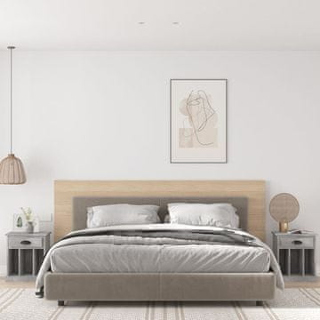 Vidaxl Noćni ormarići, set od 2, betonsko siva, 43x36x50 cm