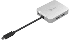 J5CREATE Elite adapter, USB-C, srebrni (JCD391)
