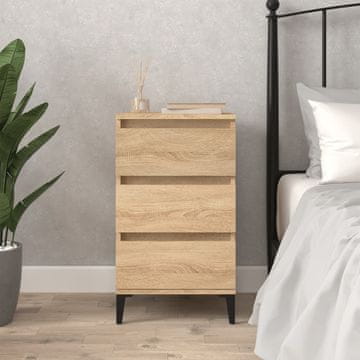 Vidaxl Noćni ormarić, hrast sonoma, 40x35x70 cm, materijal na bazi drva