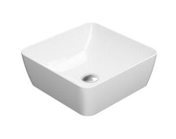 Gsi Keramički Umyvadlo GSI SAND 38x38cm Bijela, ExtraGlaze Antibakterijska Površina