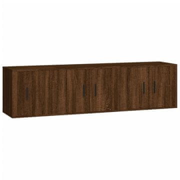 Vidaxl 3-dijelni set TV ormarića boja smeđeg hrasta konstruirano drvo