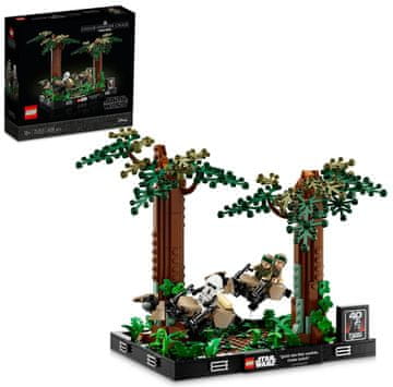 LEGO Star Wars 75353 Endor Speeder Chase - Diorama