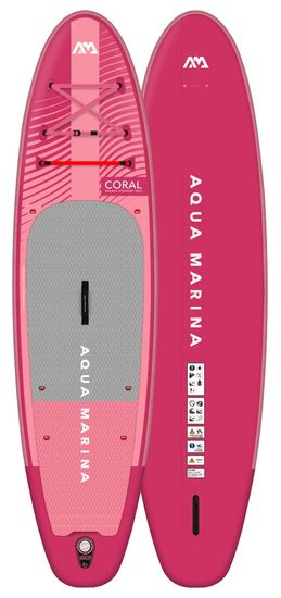 Aqua Marina Coral BT-23COPR sup na napuhavanje s veslom, roza