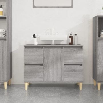 Vidaxl Ormarić za umivaonik, sivi hrast Sonoma, 80x33x60 cm