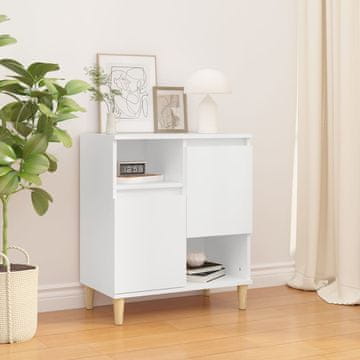 Vidaxl Komoda s ladicama, bijela, 60x35x70 cm, materijal na bazi drva