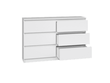 Topeshop Malwa komoda s ladicama M6/120 BIJELA