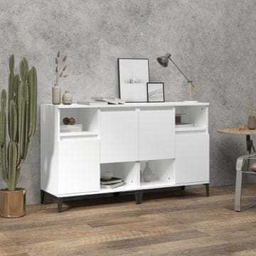 Vidaxl Komoda s ladicama, 2 kom, bijela, 60x35x70 cm, materijal na bazi drva