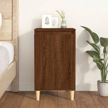 Vidaxl Noćni ormarić smeđi hrast 40x35x70 cm materijal na bazi drva