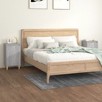 Vidaxl Noćni ormarići, set od 2, sivi hrast sonoma, 40x35x70 cm