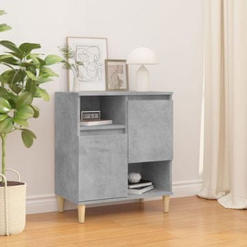 Vidaxl Komoda s ladicama, betonsko siva, 60x35x70 cm, materijal na bazi drva