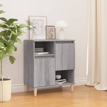 Vidaxl Komoda s ladicama, sivi hrast sonoma, 60x35x70 cm, materijal na bazi drva