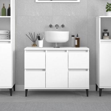 Vidaxl Ormarić za umivaonik bijeli 80x33x60 cm