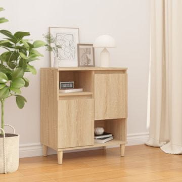 Vidaxl Komoda s ladicama, Sonoma hrast, 60x35x70 cm, Materijal na bazi drva