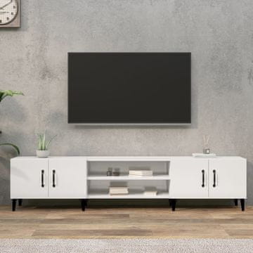 Vidaxl TV ormarić visoki sjaj bijeli 180x31,5x40 cm