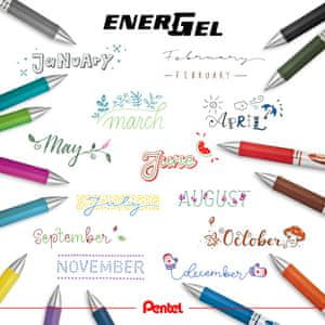  Pentel gel kemijska olovka EnerGel BL77-4COL2, 0.7 mm, 4/1