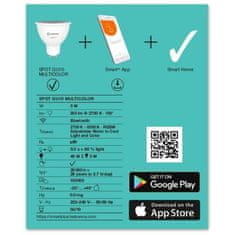 Osram RGBW LED pametna+ reflektivna svjetiljka 5W Bluetooth PAR16 Mat GU10 350LM