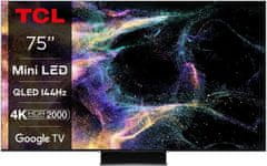 TCL 75C845 MiniLED QLED 4K UHD televizor, Google TV