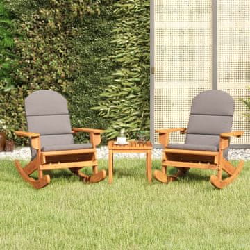 Vidaxl Vrtni set Adirondack, 3 dijela, akacija