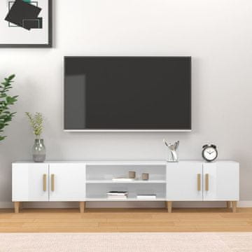 Vidaxl TV ormarić visoki sjaj bijeli 180x31,5x40 cm