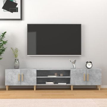 Vidaxl TV ormarić betonsko-sivi 180x31,5x40 cm