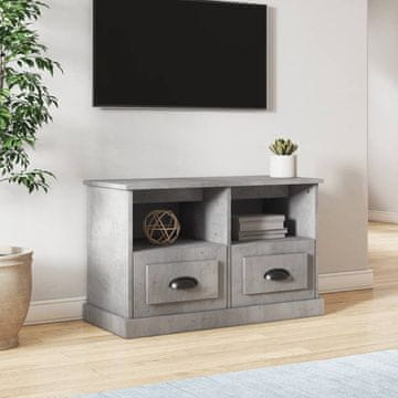 Vidaxl TV ormarić, sivi beton, 80x35x50 cm, materijal na bazi drva