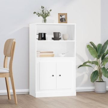 Vidaxl Komoda bijela 60x35,5x103,5 cm Materijal na bazi drveta