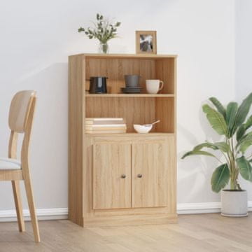 Vidaxl Komoda Sonoma hrast 60x35,5x103,5 cm Materijal na bazi drva