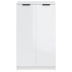 Vidaxl Ormarić za cipele sjajni bijeli 59x35x100,5 cm konstruirano drvo