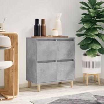 Vidaxl Komoda s ladicama, betonsko siva, 60x35x70 cm, materijal na bazi drva