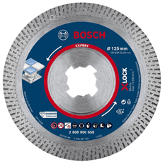 BOSCH Professional dijamantna rezna ploča EXPERT HardCeramic X-LOCK, 125 x 22,23 x 1,4 x 10 mm (2608900658)