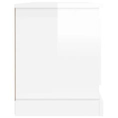 Vidaxl TV ormarić sjajni bijeli 100x35,5x45 cm od konstruiranog drva