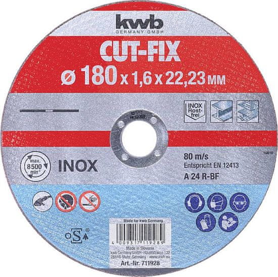 KWB CUT-FIX rezna ploča, 180x1,6 mm (49711928)