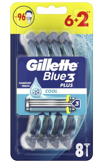 Gillette Blue 3 jednokratne britvice, 6+2