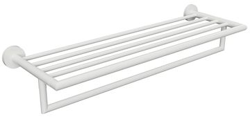 SAPHO X-ROUND BIJELA Matirano Držač Ručnika s Policom 500 mm