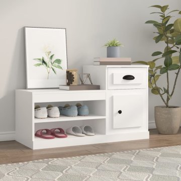 Vidaxl Ormarić za cipele Bijeli 100x42x60 cm Materijal na bazi drveta