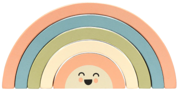 Pearhead drvena sklopiva igračka Rainbow