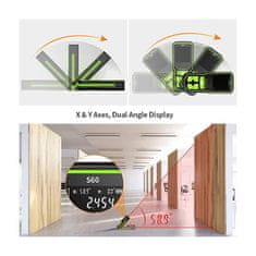 Huepar PRO Aku. digitalni daljinomjer 120M HD LCD USB
