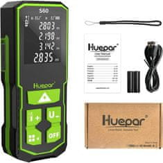 Huepar PRO Aku. digitalni daljinomjer 60M HD LCD USB