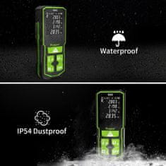 Huepar PRO Aku. digitalni daljinomjer 120M HD LCD USB